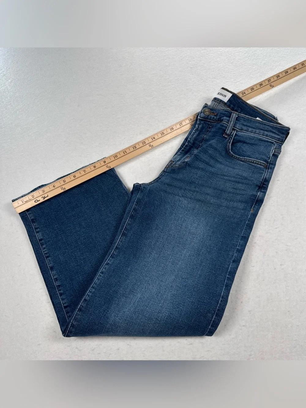 HUDSON Jeans Rosalie Wide Leg Womens 27 Blue Callisto Mid Rise Dark Denim Wash